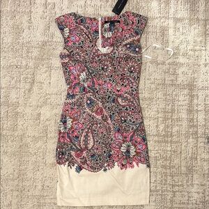 Floral Paisley Pink and Cream Dress